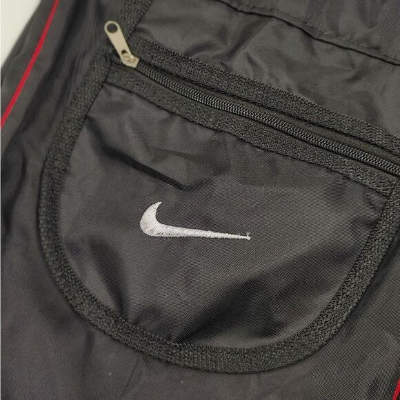 Nike Black & Red  Drawstring Backpak Bag Travel School Sports - Picture 9 of 11